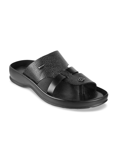 

Metro Men Black Comfort Sandals
