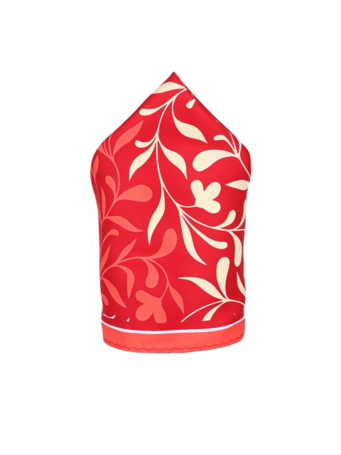 

Alvaro Castagnino Men Red Printed Pocket Square