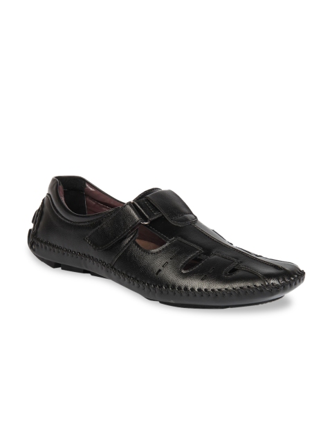 

Respiro Men Black Shoe-Style Sandals