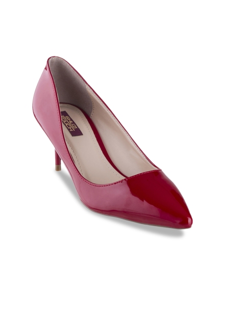 SHUZ TOUCH Women Red Solid Pumps