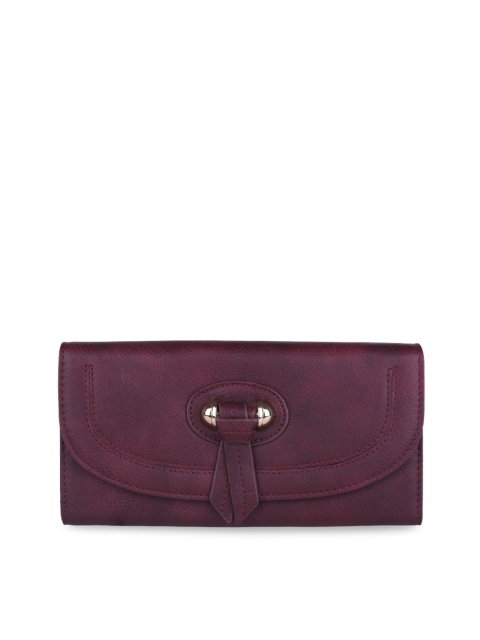 

ELLE Women Red Solid Three Fold Wallet