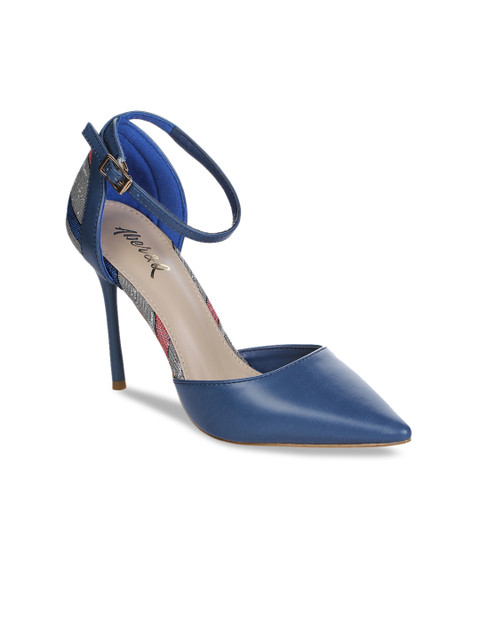 

Aber & Q Women Blue Printed Pumps