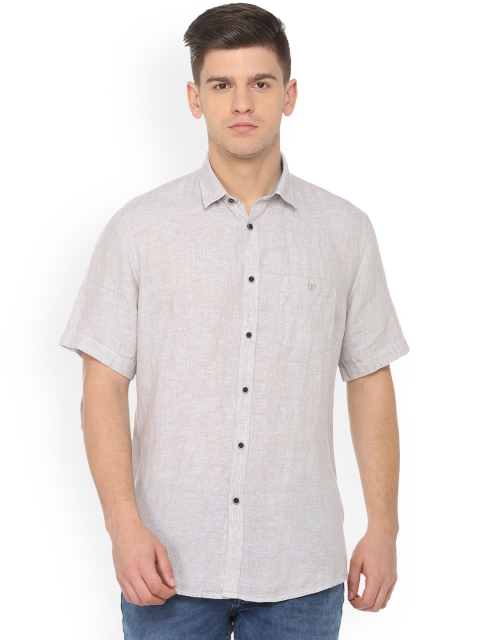 

Van Heusen Sport Men Grey Slim Fit Solid Casual Shirt