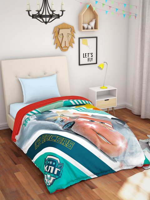 

SPACES Multicoloured Abstract AC Room 150 GSM Single Bed Comforter, Multi