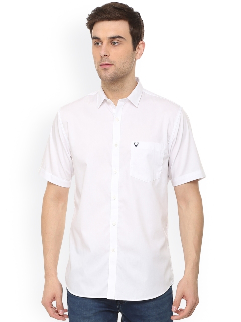 

Allen Solly Men White Slim Fit Solid Casual Shirt