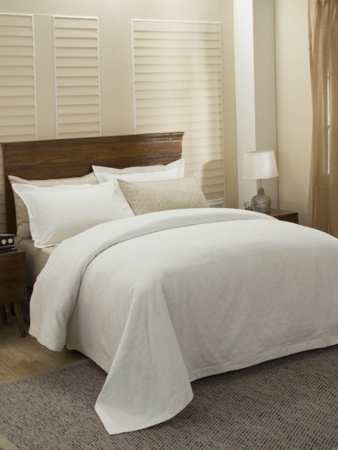 

MASPAR Beige Double Bed Cover