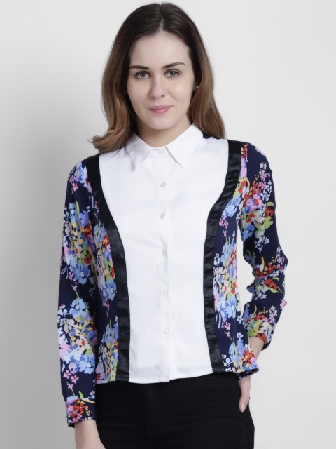 

LA LOFT Women Multicoloured Regular Fit Printed Casual Shirt, Multi