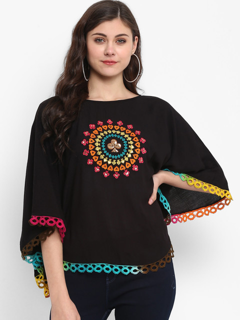 

Taurus Women Black Printed Top