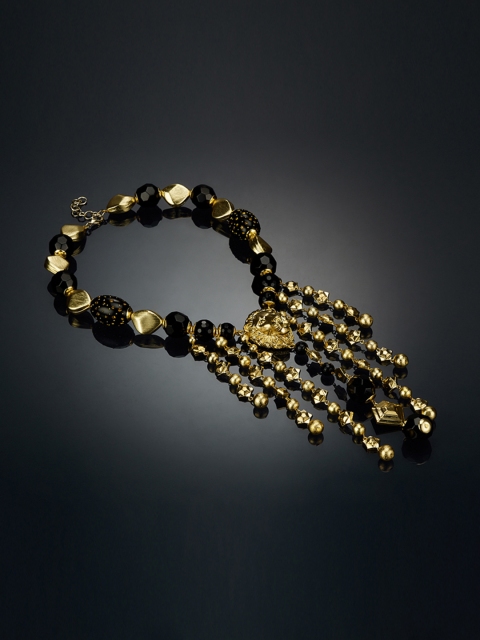

shaze Gold-Plated & Brass Antique Necklace