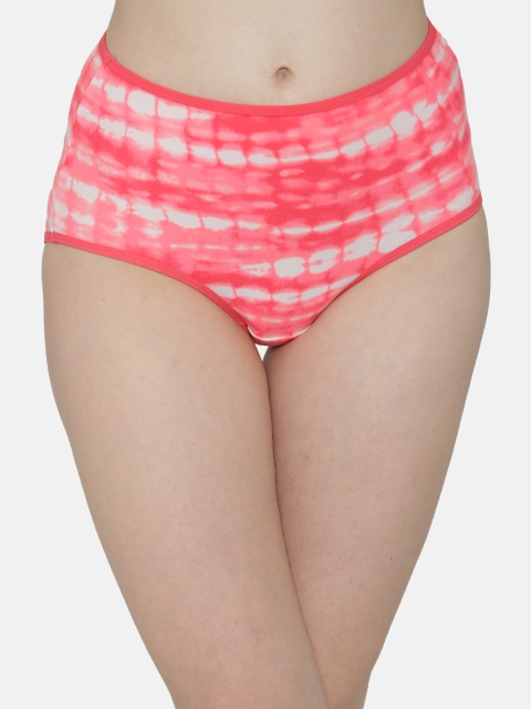

Clovia Women Pink & White Printed Hipster Briefs PN3008A14XL