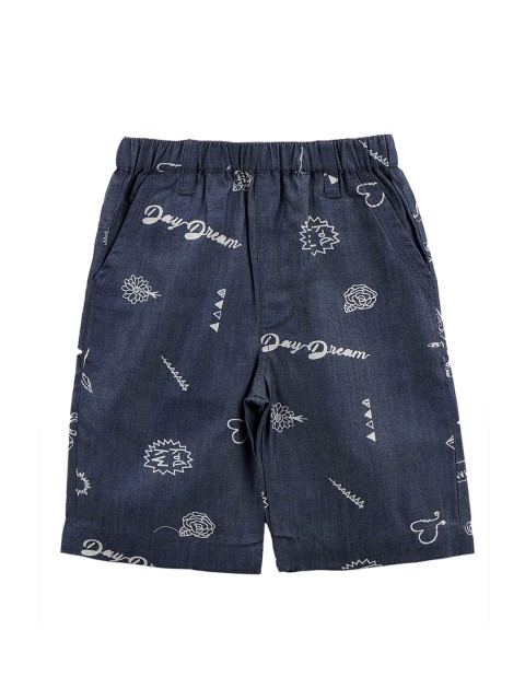

LilPicks Boys Blue Printed Regular Fit Regular Shorts