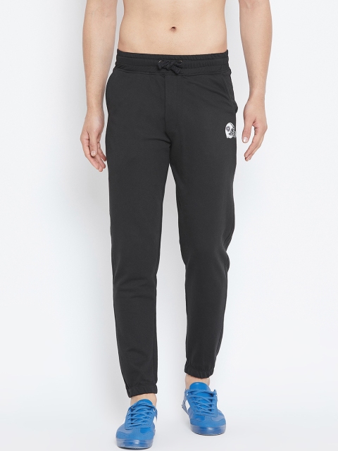 

Wear Your Mind Men Black Solid Regular-Fit Joggers