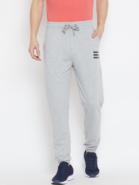 

Wear Your Mind Men Grey Melange Solid Regular-Fit Joggers