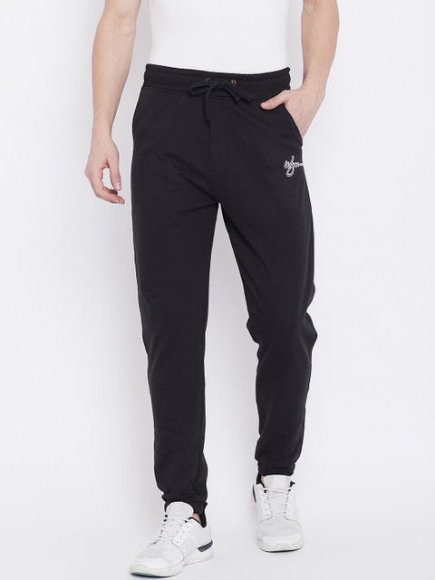 

Wear Your Mind Men Black Solid Regular Fit Joggers