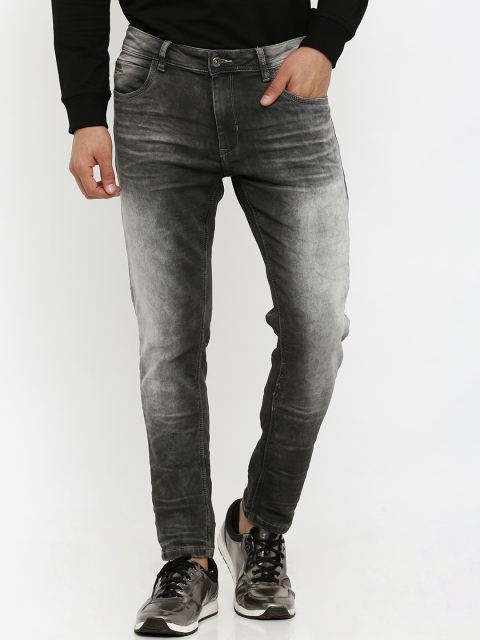 

Rex Straut Jeans Men Grey Slim Fit Mid-Rise Clean Look Stretchable Jeans