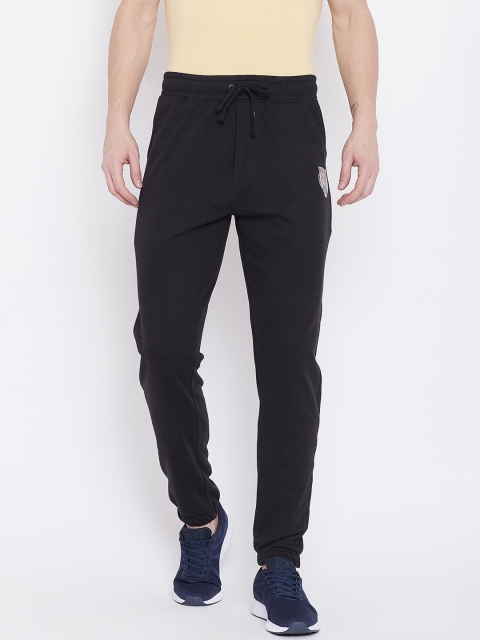 

Wear Your Mind Men Black Solid Regular-Fit Joggers