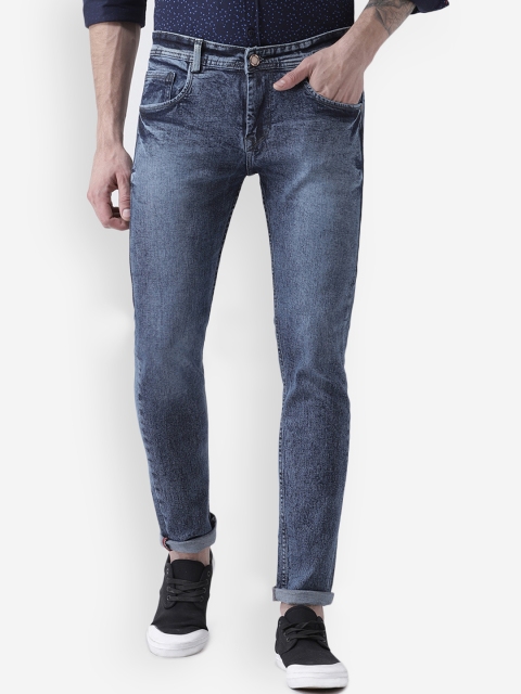 

Routeen Men Blue Slim Fit Mid-Rise Clean Look Stretchable Jeans