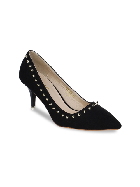 

Aber & Q Women Black Solid Pumps