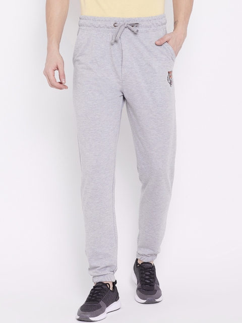 

Wear Your Mind Men Grey Melange Solid Regular-Fit Joggers