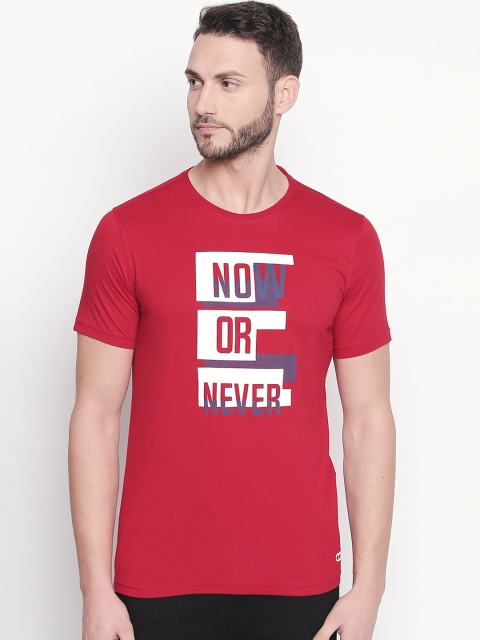 

Ajile by Pantaloons Men Red Printed Round Neck T-shirt
