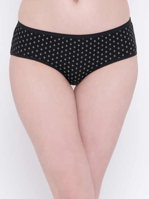 

Clovia Women Black Printed Hipster Briefs PN3061P13XL