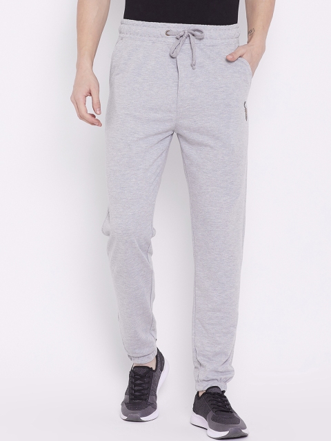 

Wear Your Mind Men Grey Melange Solid Regular-Fit Joggers