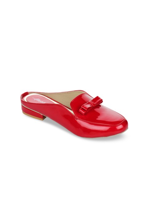 

Aber & Q Women Red Solid Mules