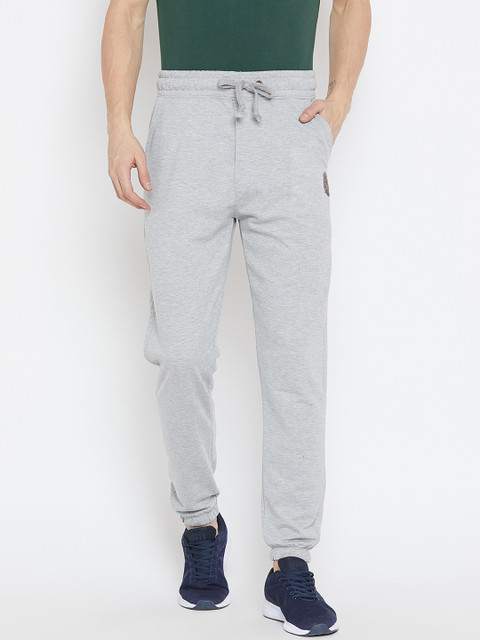 

Wear Your Mind Men Grey Melange Solid Regular-Fit Joggers