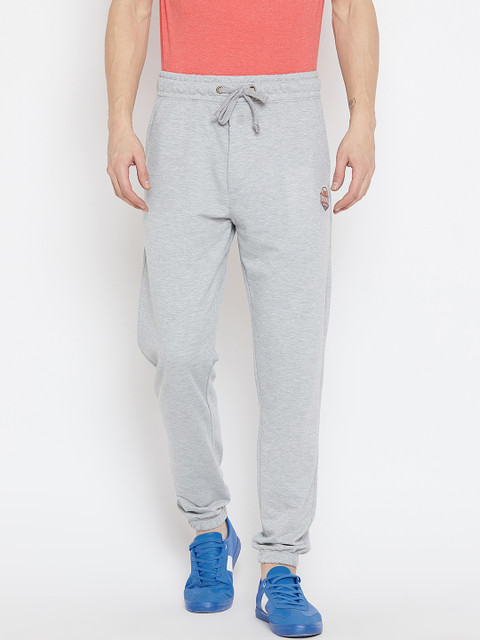 

Wear Your Mind Men Grey Melange Solid Regular-Fit Joggers
