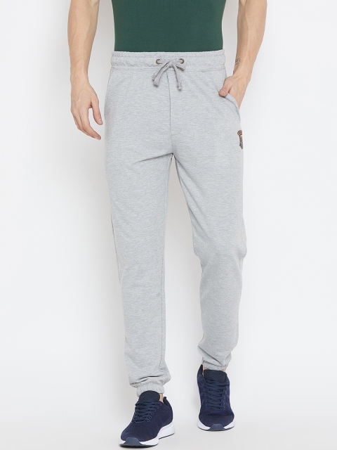 

Wear Your Mind Men Grey Melange Solid Regular-Fit Joggers