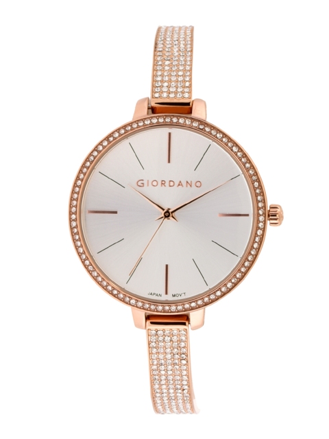 

GIORDANO Women Off-White & Rose Gold Analogue Watch GD-2025-11