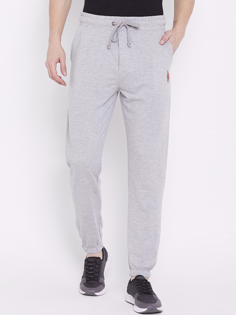 

Wear Your Mind Men Grey Melange Solid Regular-Fit Joggers
