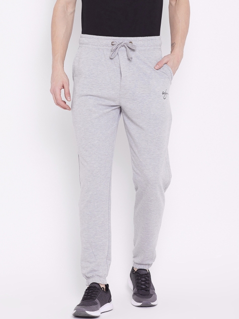

Wear Your Mind Men Grey Melange Solid Regular-Fit Joggers