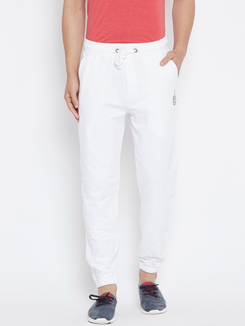 

Wear Your Mind Men White Solid Regular-Fit Joggers