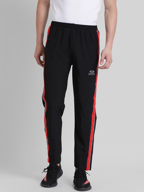 

Masch Sports Men Black Solid Slim Fit Track Pants