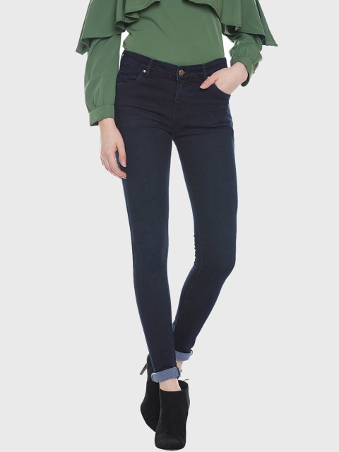 

Devis Women Navy Blue Slim Fit Mid-Rise Clean Look Stretchable Jeans