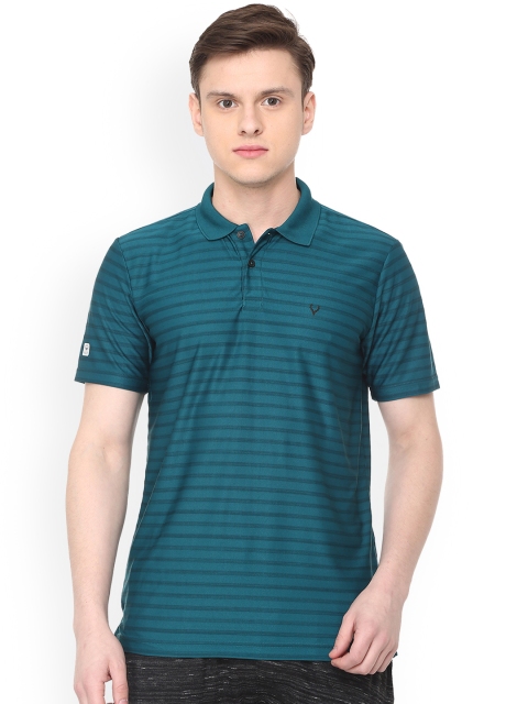 

Solly Sport Men Blue Striped Polo Collar T-shirt