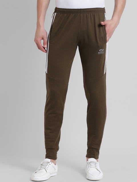

Masch Sports Men Olive Green Solid Slim Fit Joggers