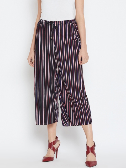 

Camey Women Multicoloured Regular Fit Striped Culottes, Multi
