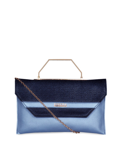 

ESBEDA Blue Colourblocked Clutch