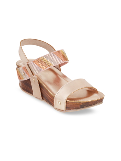 

SOLE HEAD Women Beige Solid Sandals
