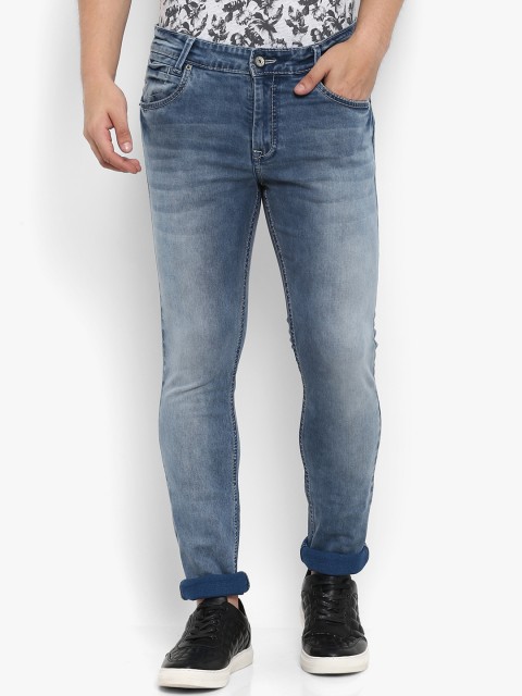 

Mufti Men Blue Regular Fit Mid-Rise Clean Look Stretchable Jeans