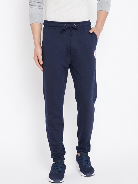 

Wear Your Mind Men Navy Blue Solid Regular-Fit Joggers