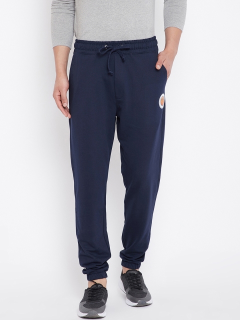 

Wear Your Mind Men Navy Blue Solid Regular-Fit Joggers