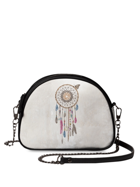 

DailyObjects Off-White Printed Sling Bag