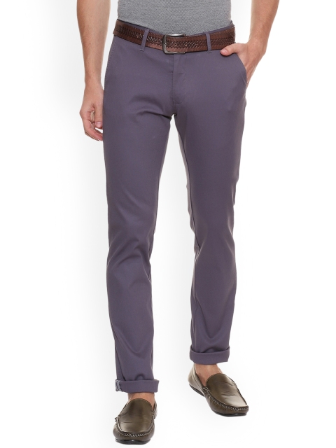 

Van Heusen Sport Men Blue Slim Fit Solid Regular Trousers