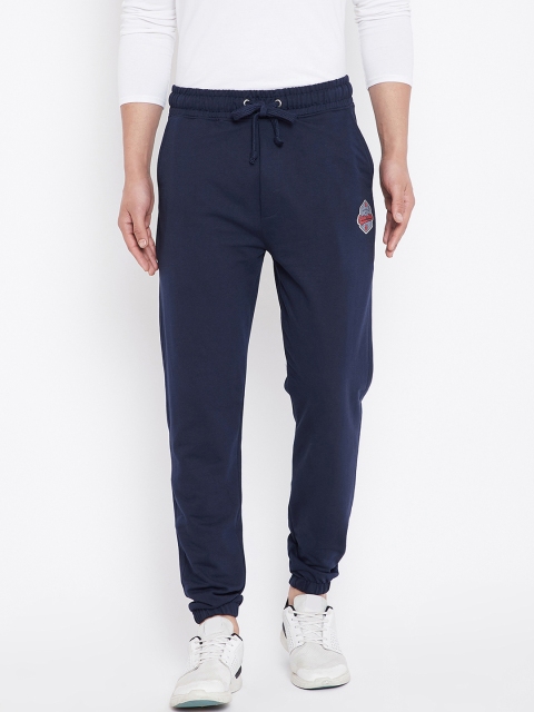 

Marvel by Wear Your Mind Men Navy Blue Solid Straight-Fit Joggers