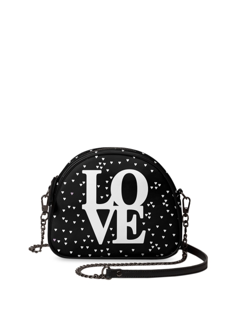 

DailyObjects Black & White Printed Sling Bag