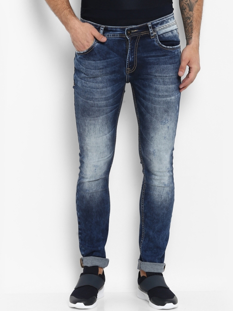 

Mufti Men Blue Skinny Fit Mid-Rise Clean Look Stretchable Jeans