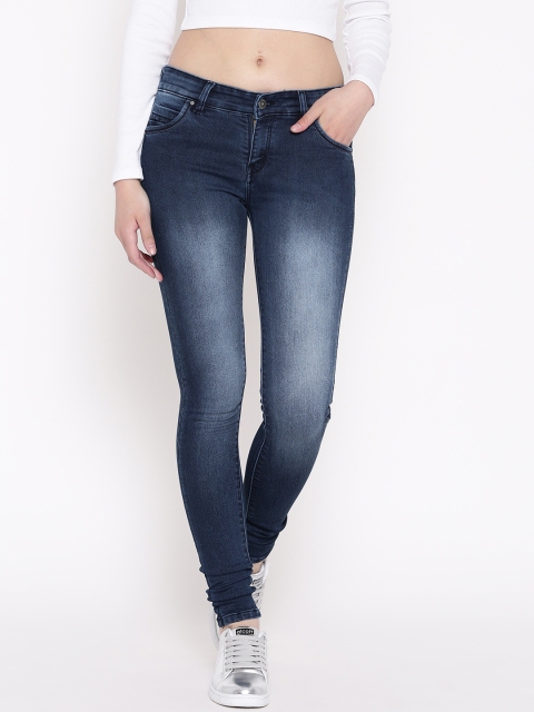 

Devis Women Blue Skinny Fit Mid-Rise Clean Look Stretchable Jeans